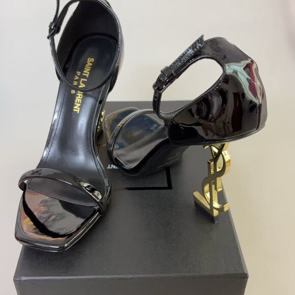 YSL Opyum Snake Heeled Sandals - Picture 3 of 5